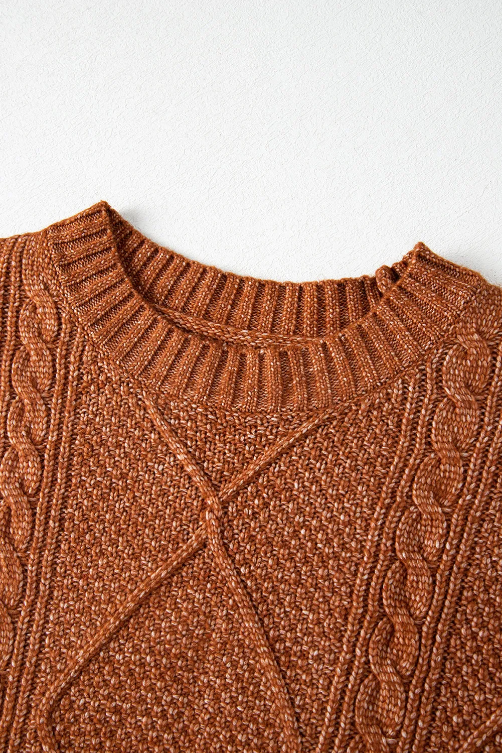 Fall Sweater Dress - Rust