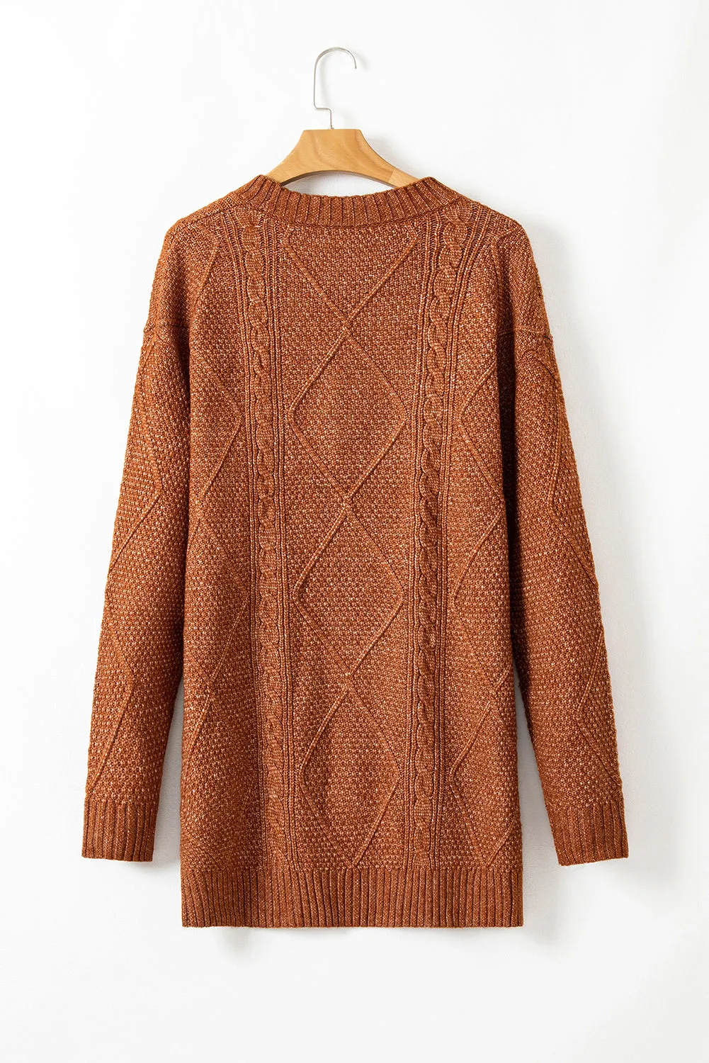 Fall Sweater Dress - Rust