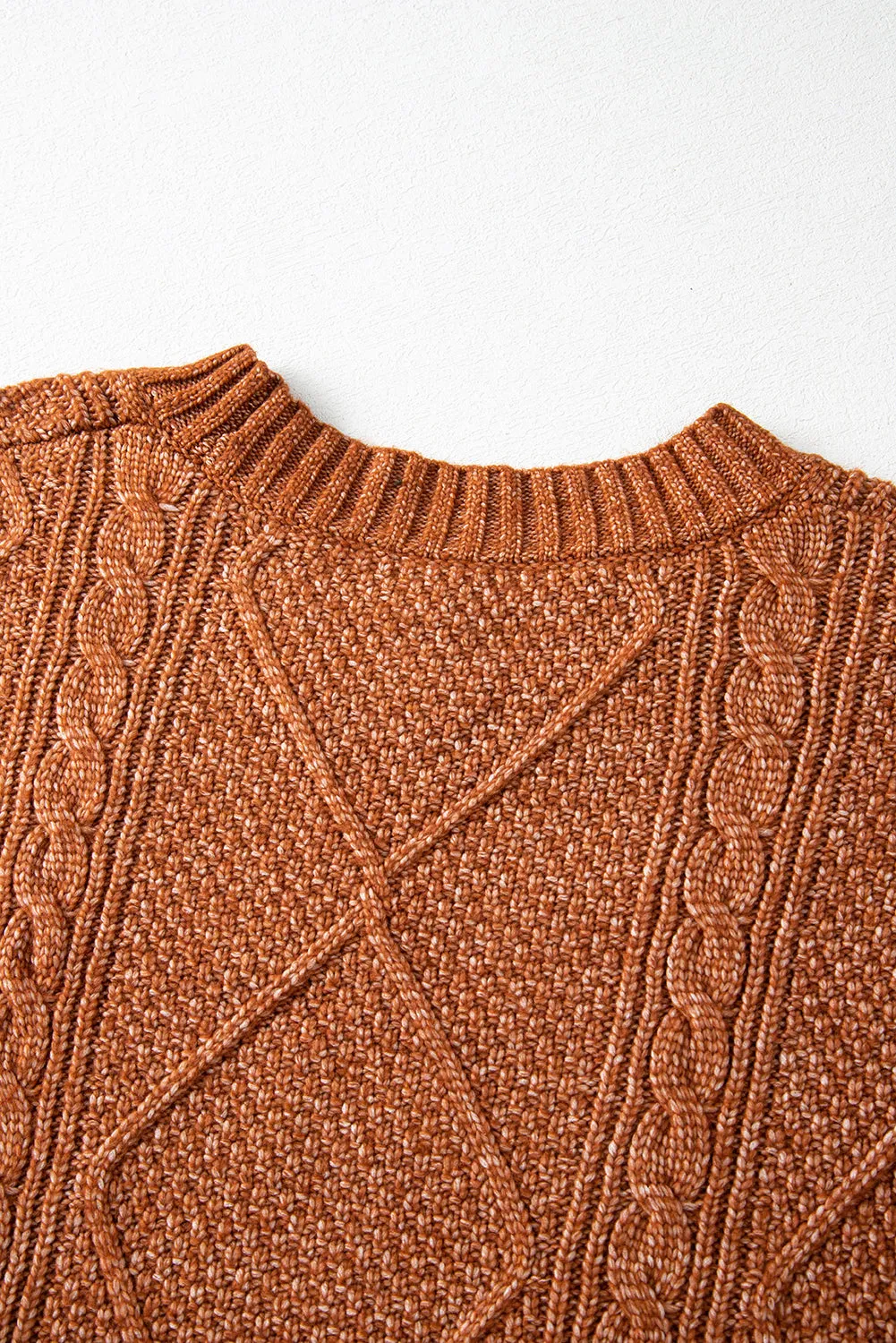 Fall Sweater Dress - Rust