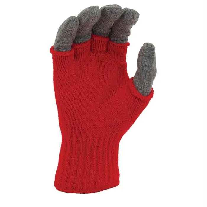 Fingerless Combo Rd-gry Mens