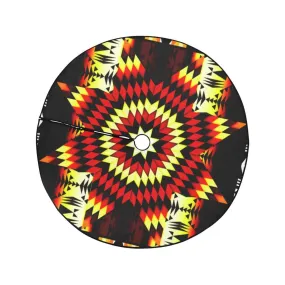 Fire Colors Christmas Tree Skirt 47" x 47"