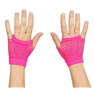 Fishnet Fingerless Wrist Glove (1 piece) Multicolors: Green,Blue, Purple, Pink or Green