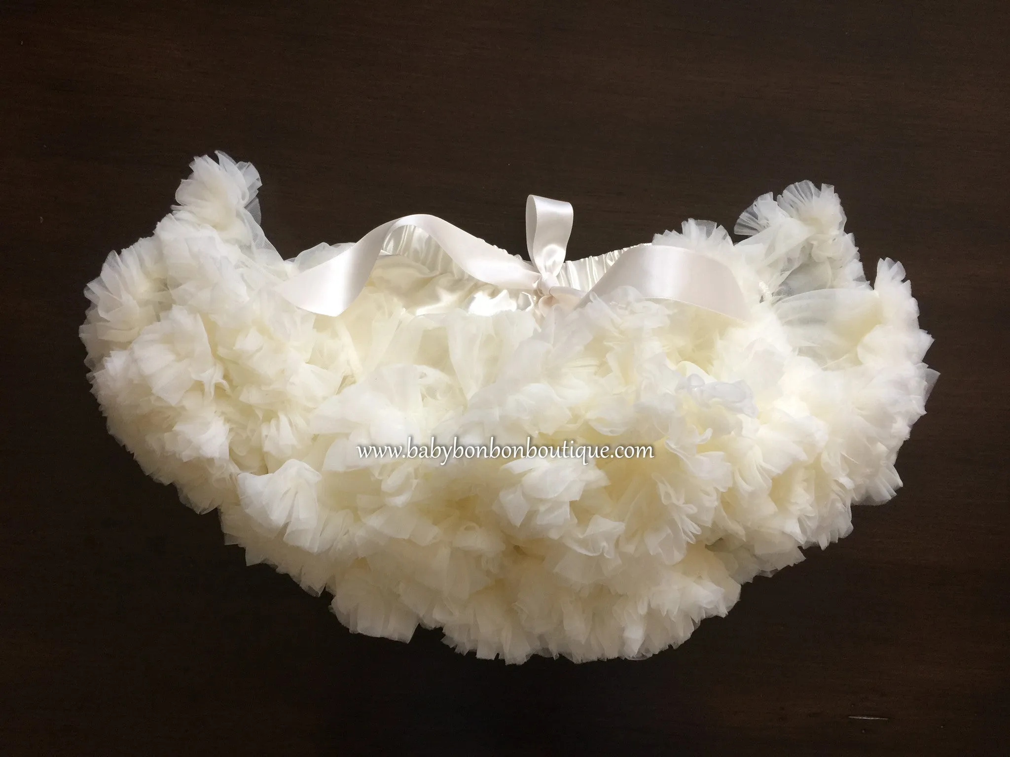 French Ivory Fluffy Baby Tutu Skirt