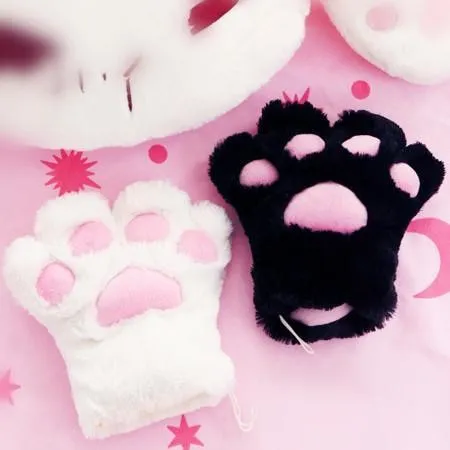 Furry Neko Mittens