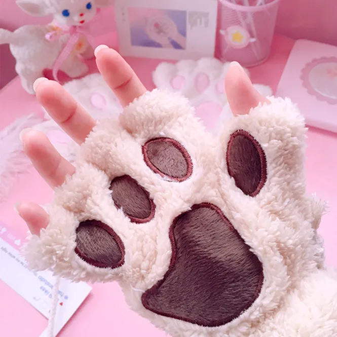 Furry Neko Mittens