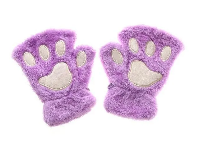 Furry Neko Mittens