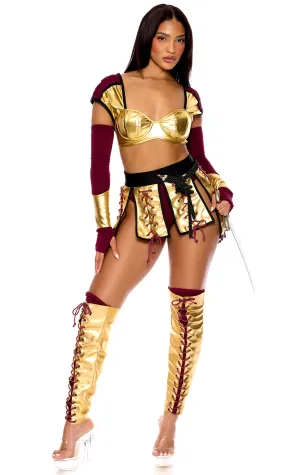 Glamorous Roman Gladiator Costume for Women