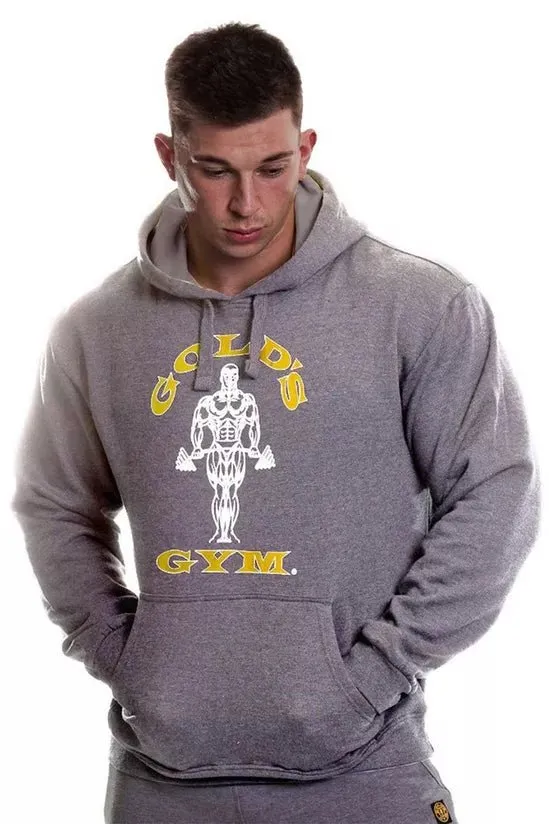 Golds Gym Muscle Joe Pullover Hoodie - Grey Marl