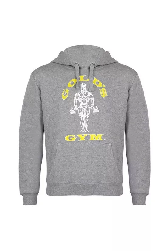 Golds Gym Muscle Joe Pullover Hoodie - Grey Marl