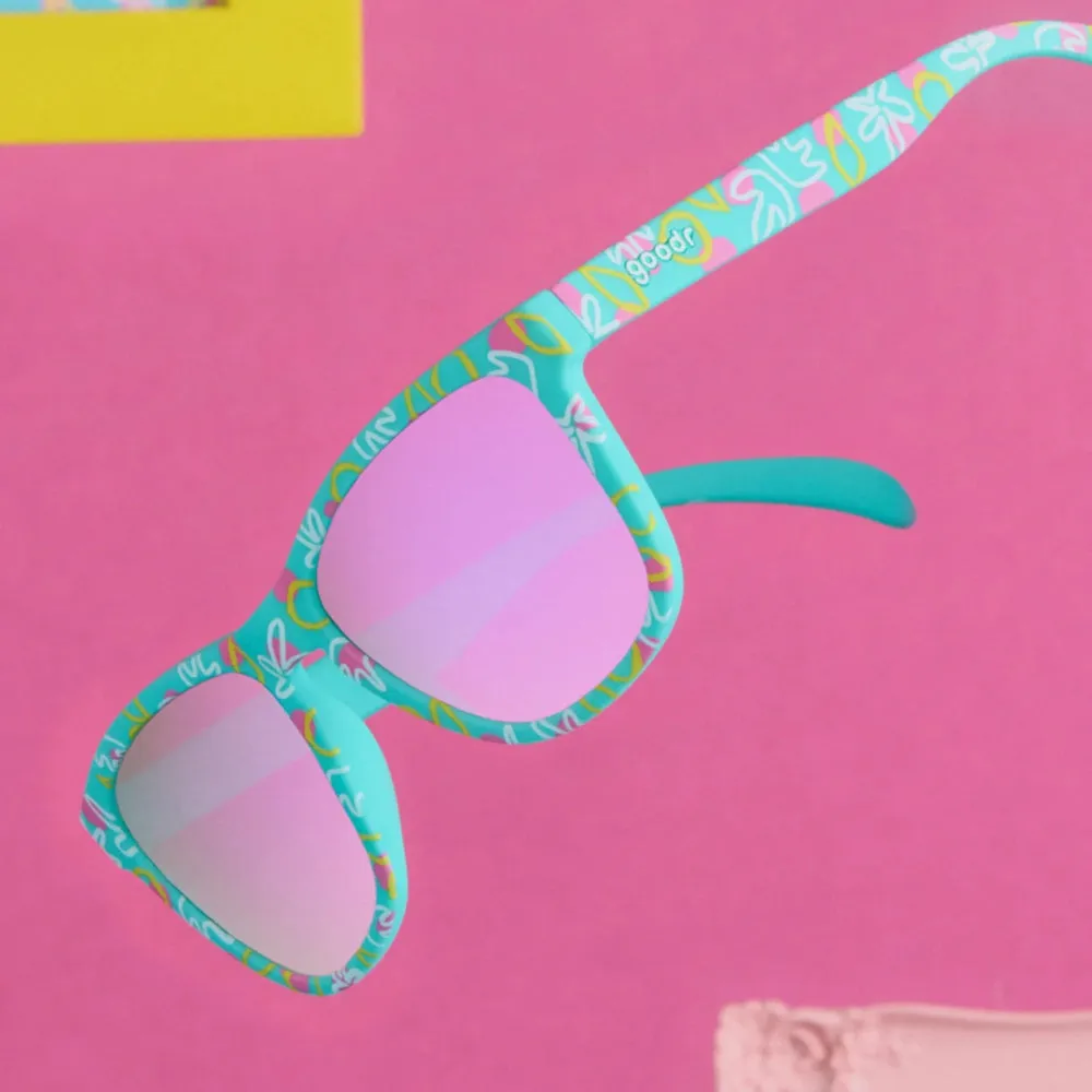 goodr OG Sunglasses Tropical Maximalism - Bar Napkin Numerology