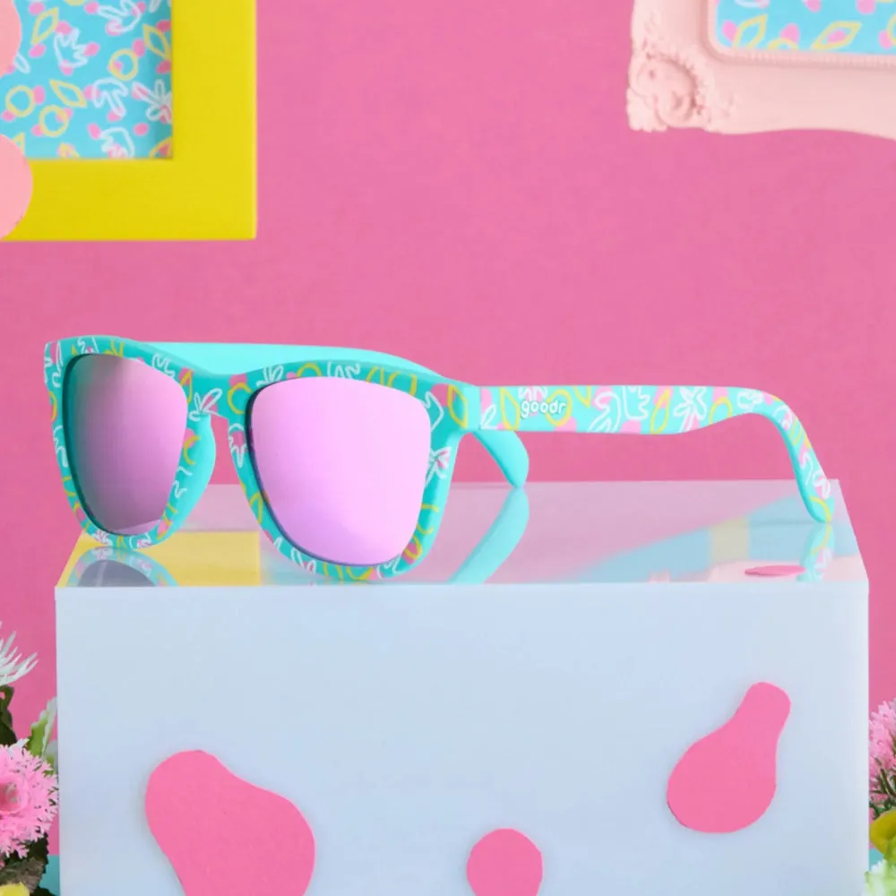 goodr OG Sunglasses Tropical Maximalism - Bar Napkin Numerology