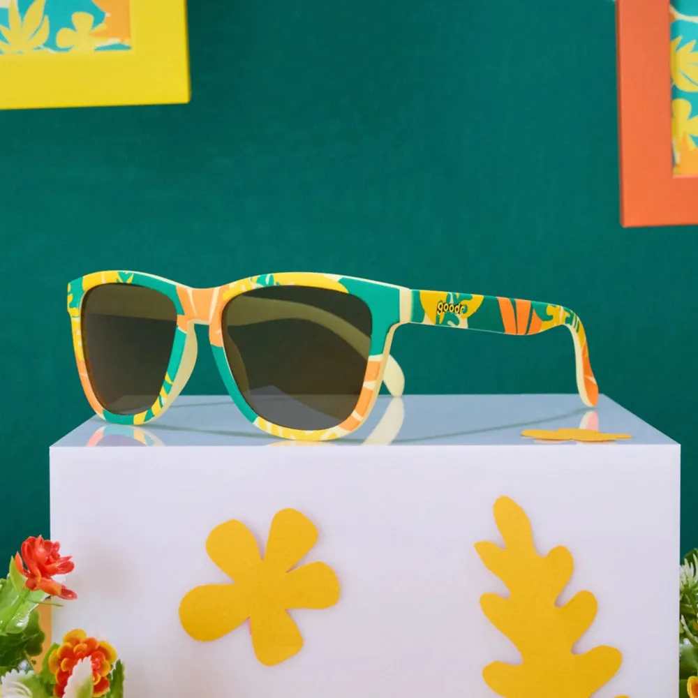 goodr OG Sunglasses Tropical Maximalism - Melon Sour Flowers