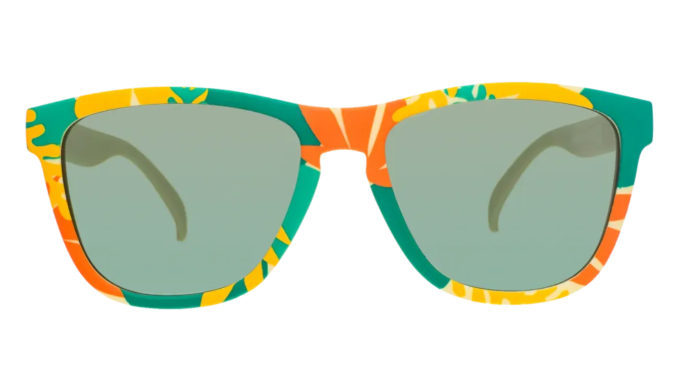 goodr OG Sunglasses Tropical Maximalism - Melon Sour Flowers