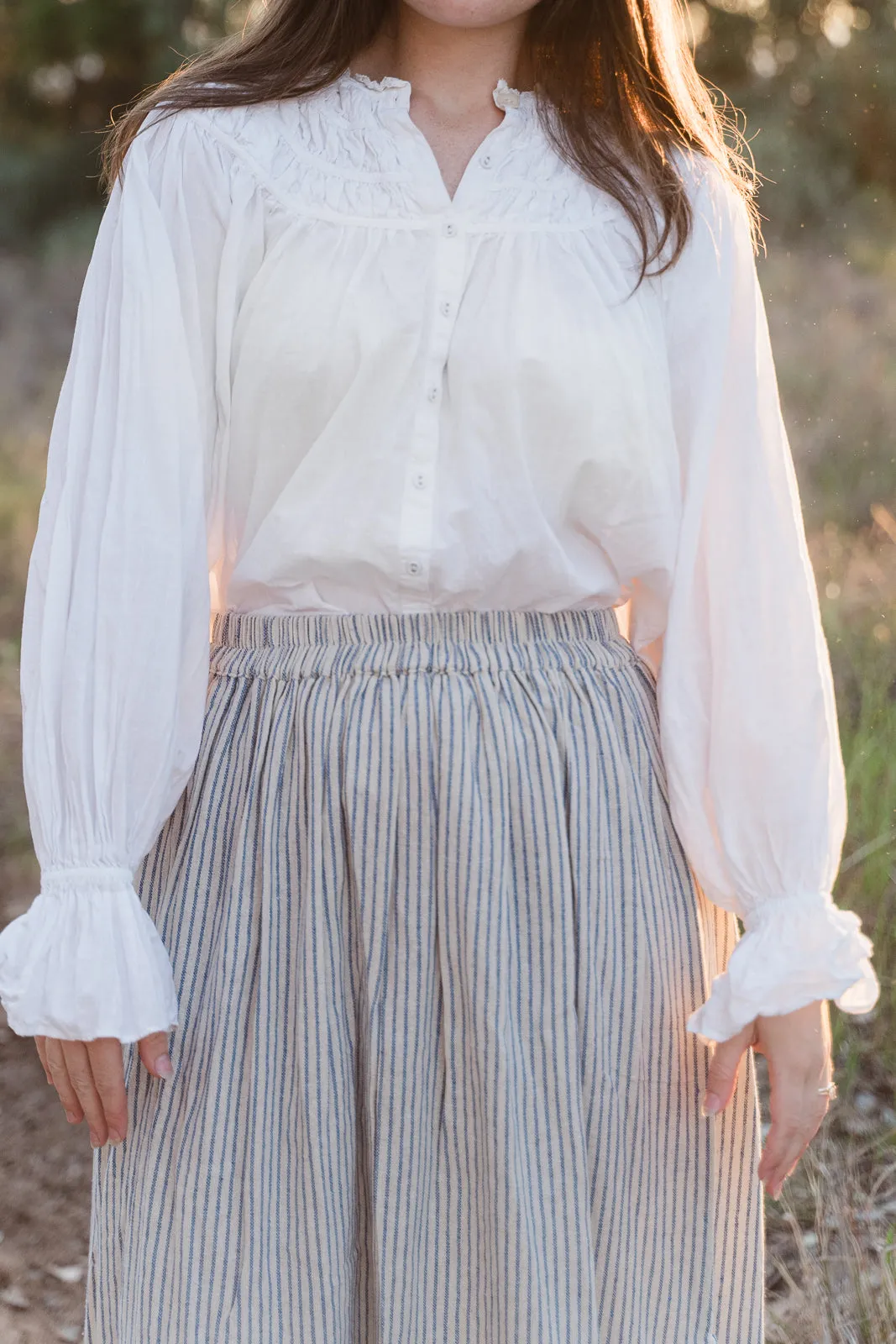 Grace and May Lillie stripe skirt