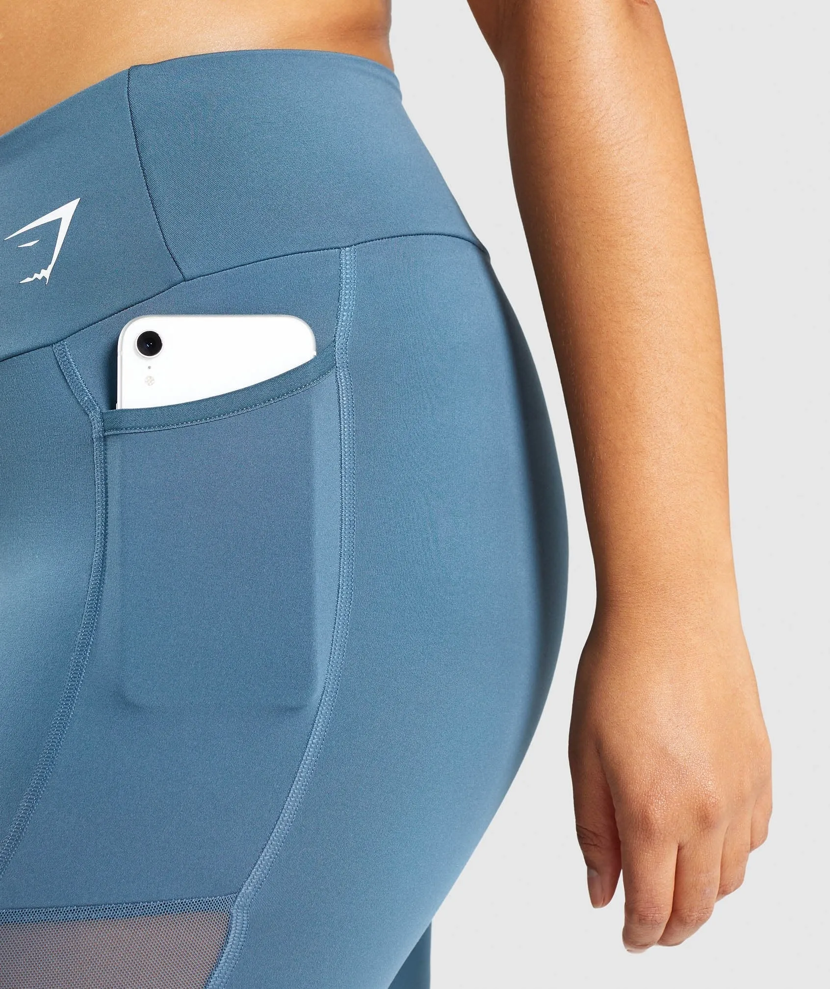 Gymshark Training Mesh Pocket Leggings - Teal