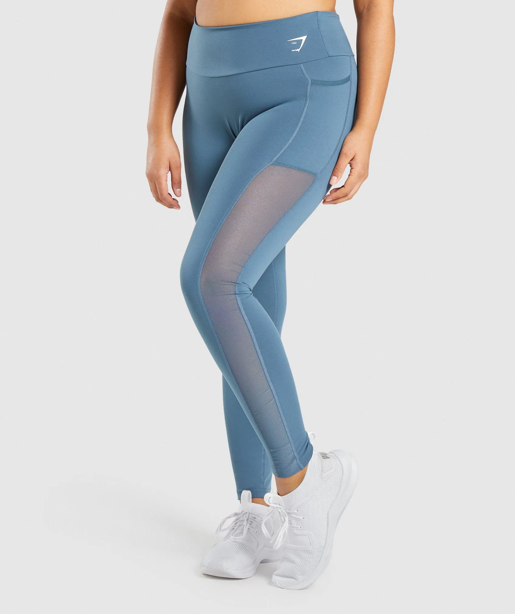 Gymshark Training Mesh Pocket Leggings - Teal