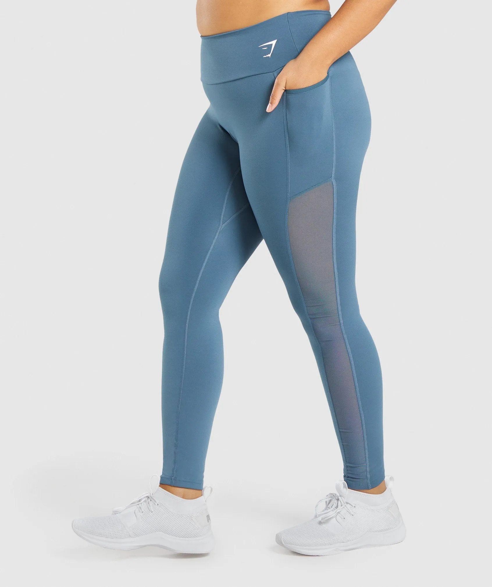 Gymshark Training Mesh Pocket Leggings - Teal