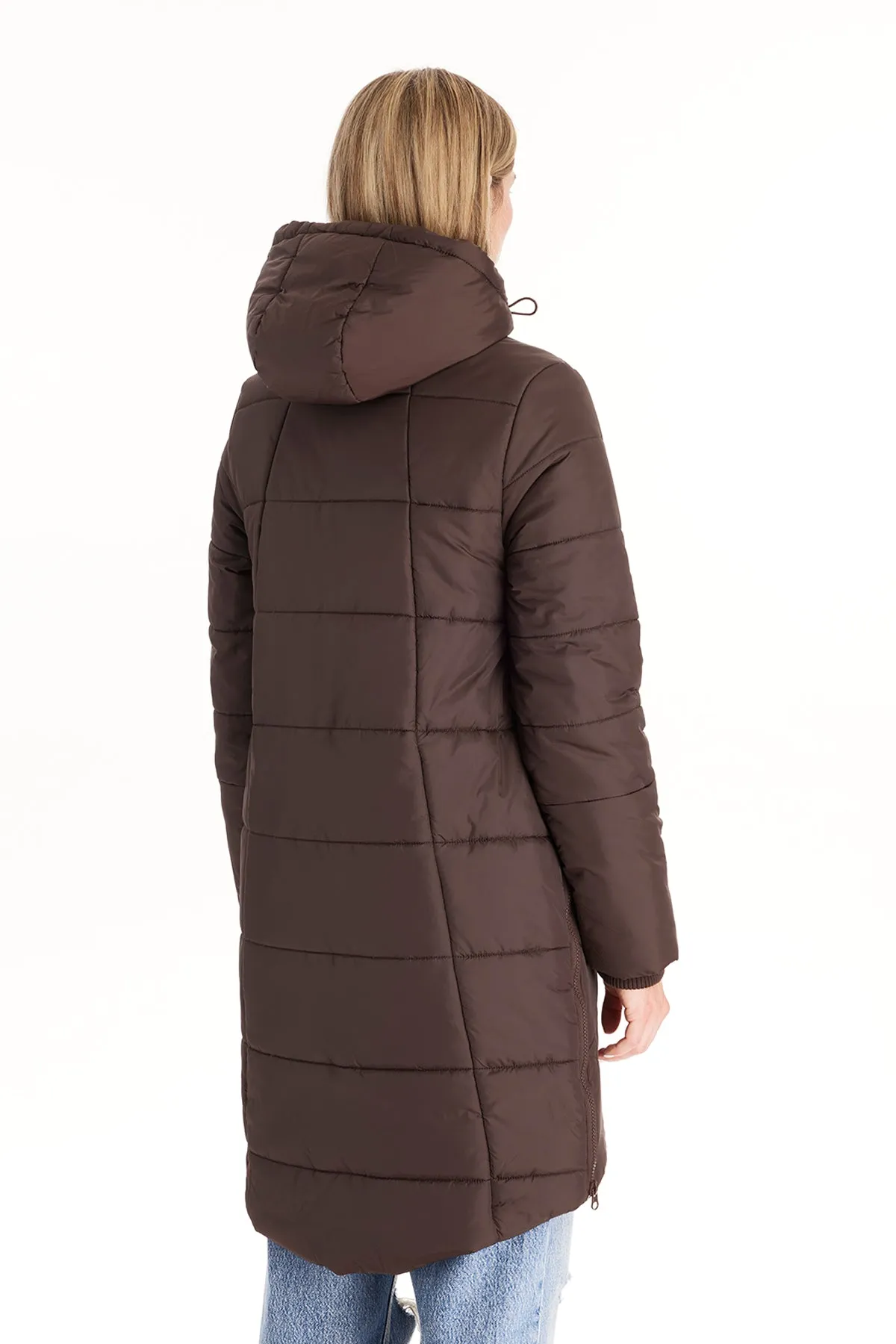 Harper 3 in 1 Maternity Coat Cocoon Mid Thigh