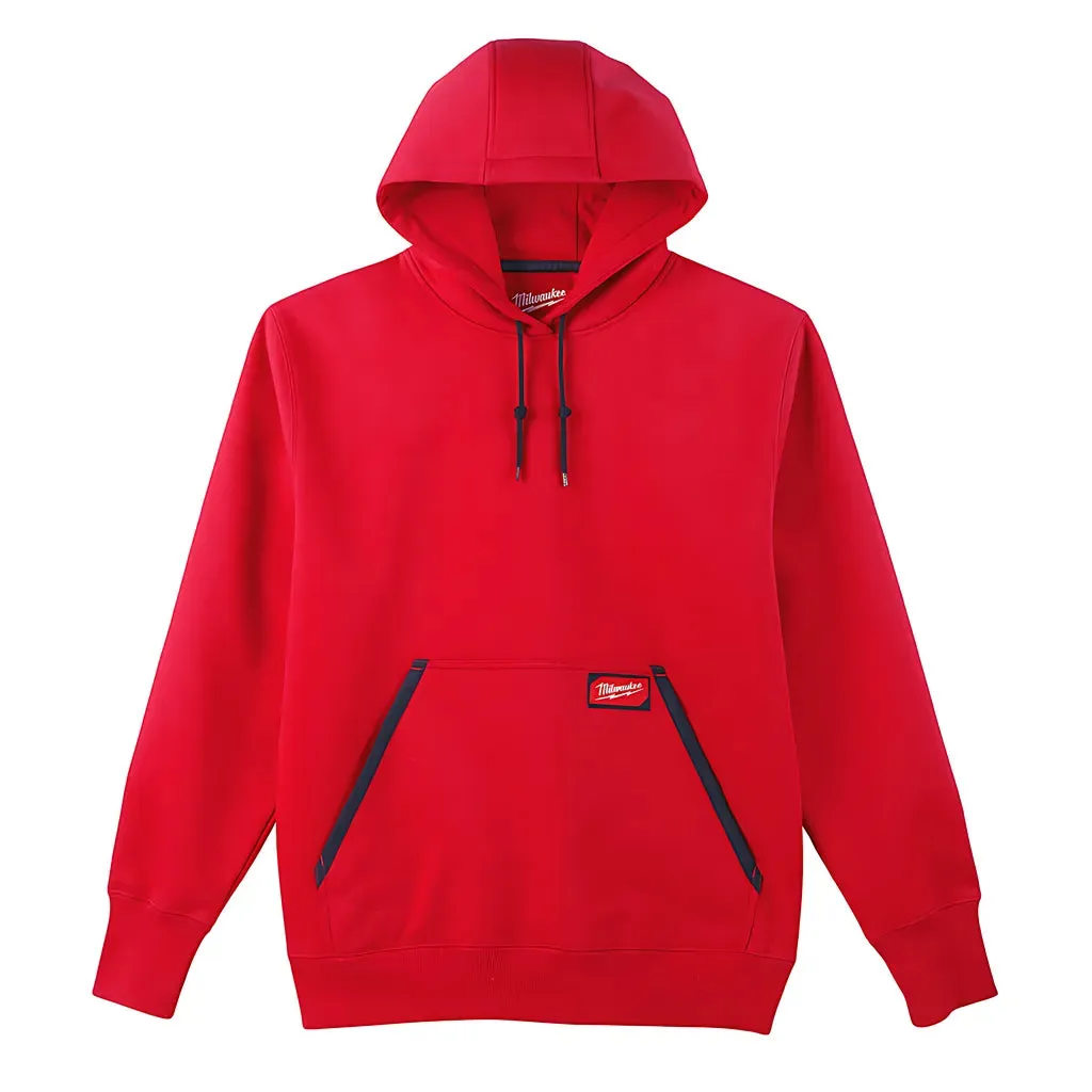 Heavy Duty Pullover Hoodie - Red L