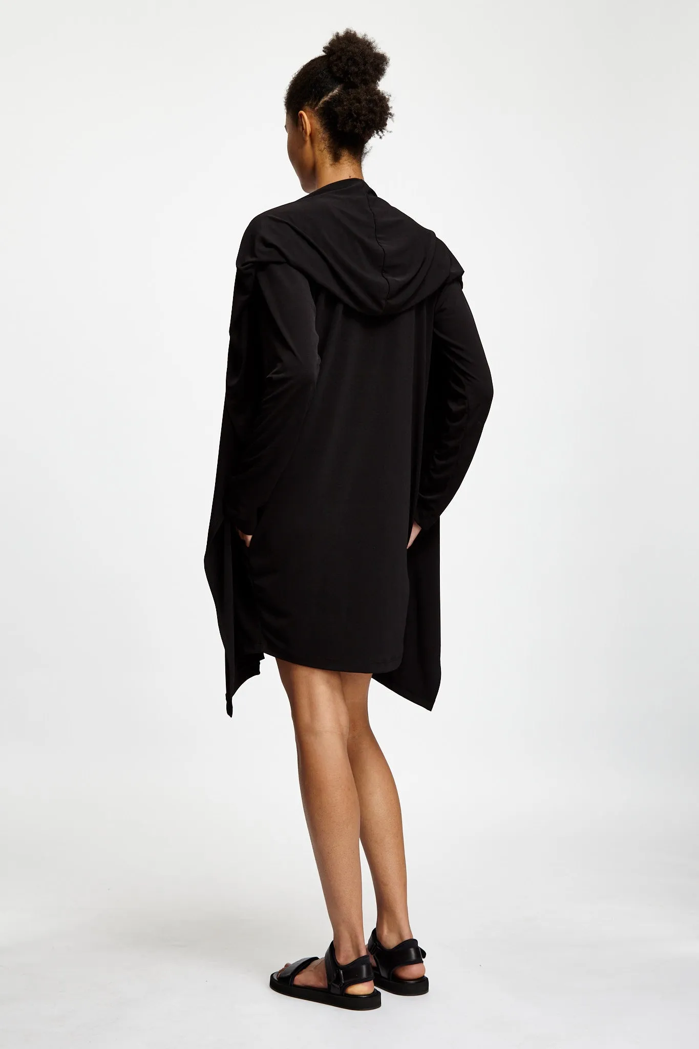 Hooded Wrap Black