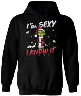 Hoodie - Miss Grinch - I'm sexy and I know it