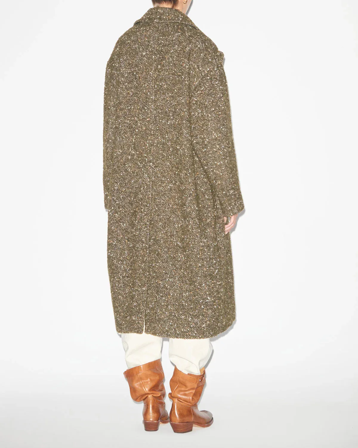 Horia Coat in Khaki