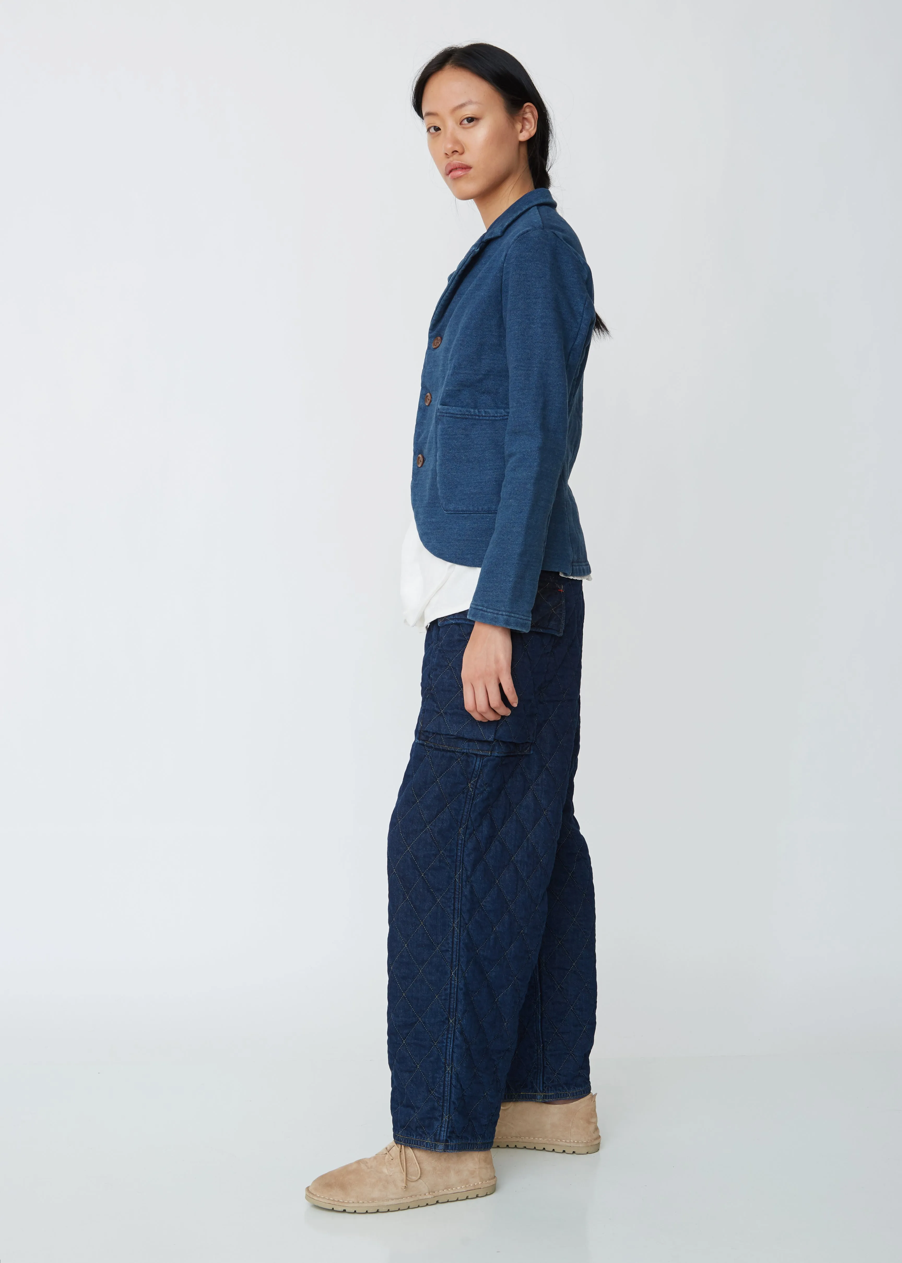 Indigo Fleece Farm Blazer