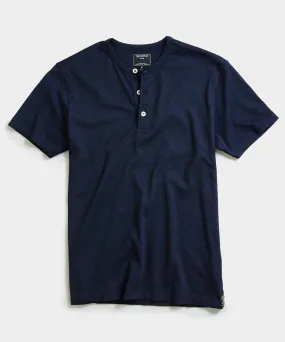 Indigo Short Sleeve Henley