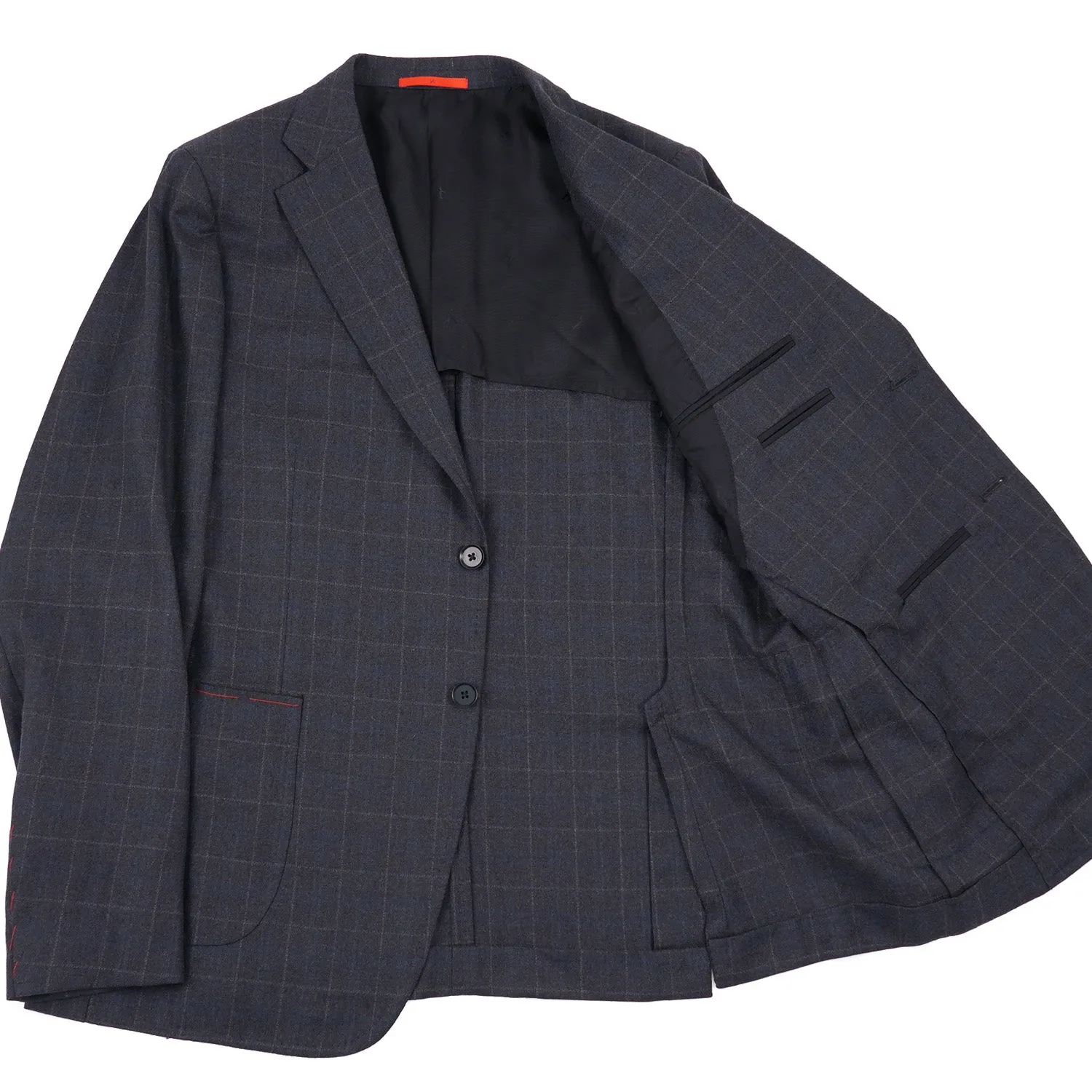 Isaia Extra-Slim Lightweight Flannel Suit