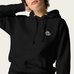 It's 4:20 Embroidered Hoodie - Black