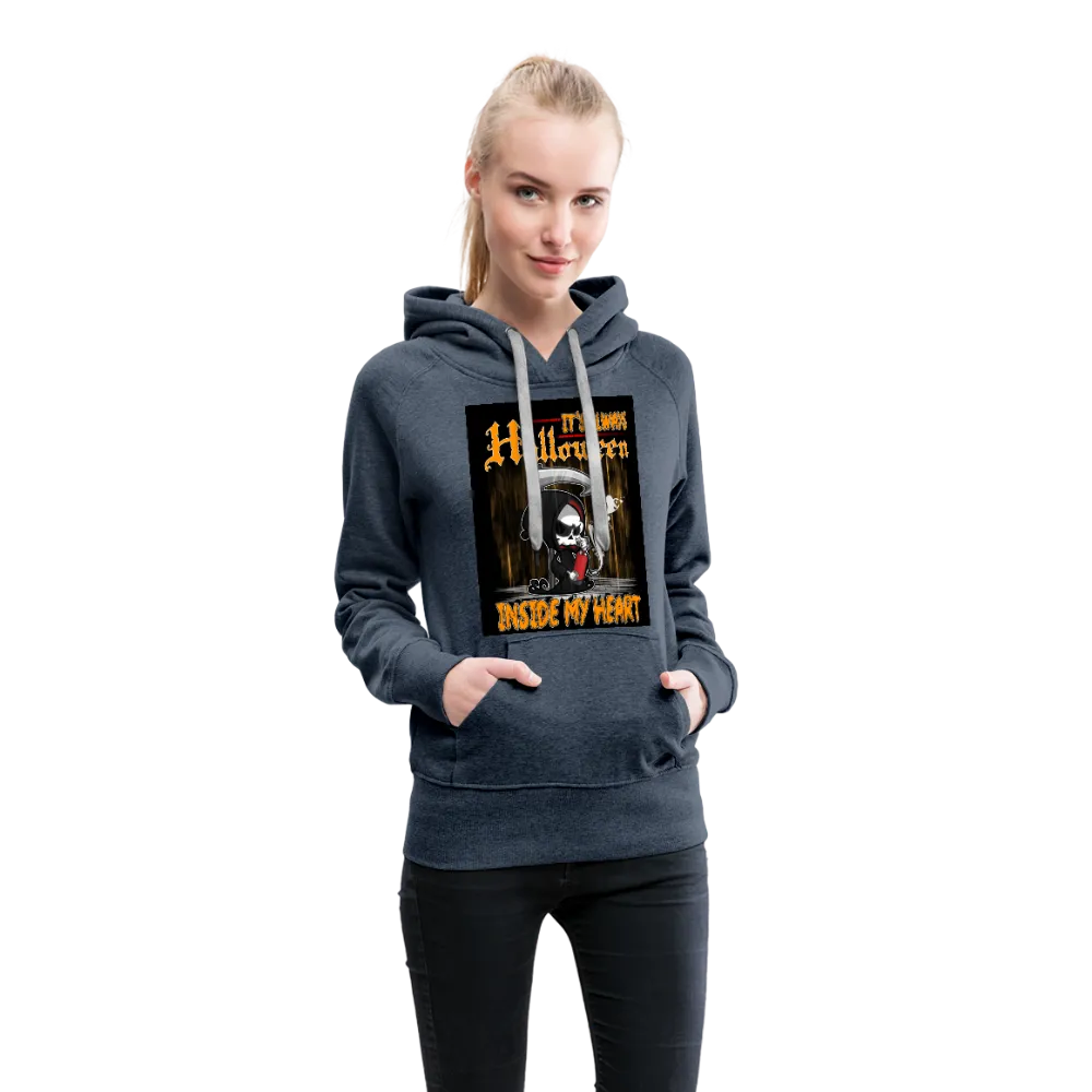 It's Always Halloween Inside My Heart Women’s Premium Hoodie