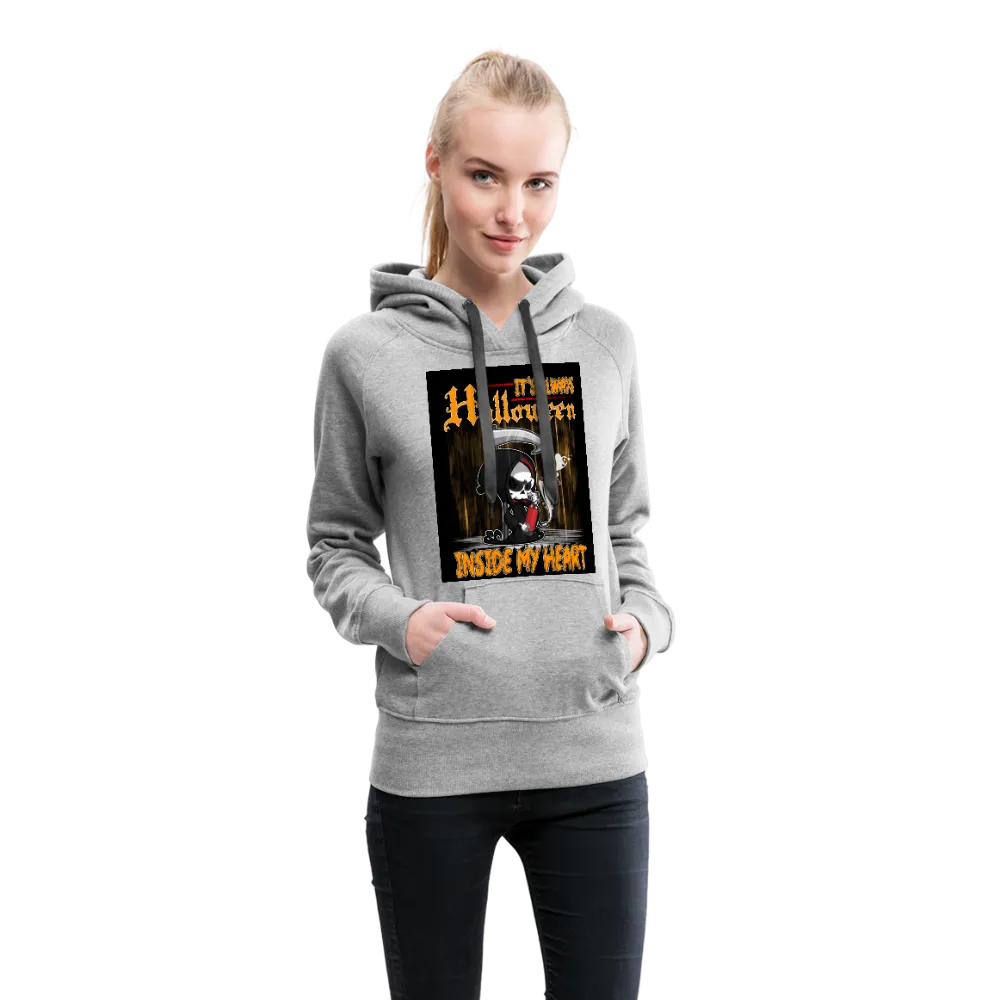 It's Always Halloween Inside My Heart Women’s Premium Hoodie