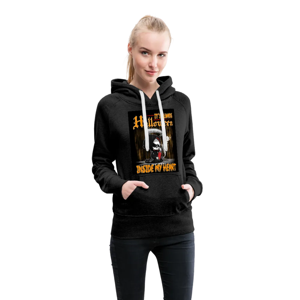 It's Always Halloween Inside My Heart Women’s Premium Hoodie