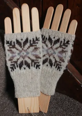 Jamieson & Smith Knitting Pattern Oxna Mitts