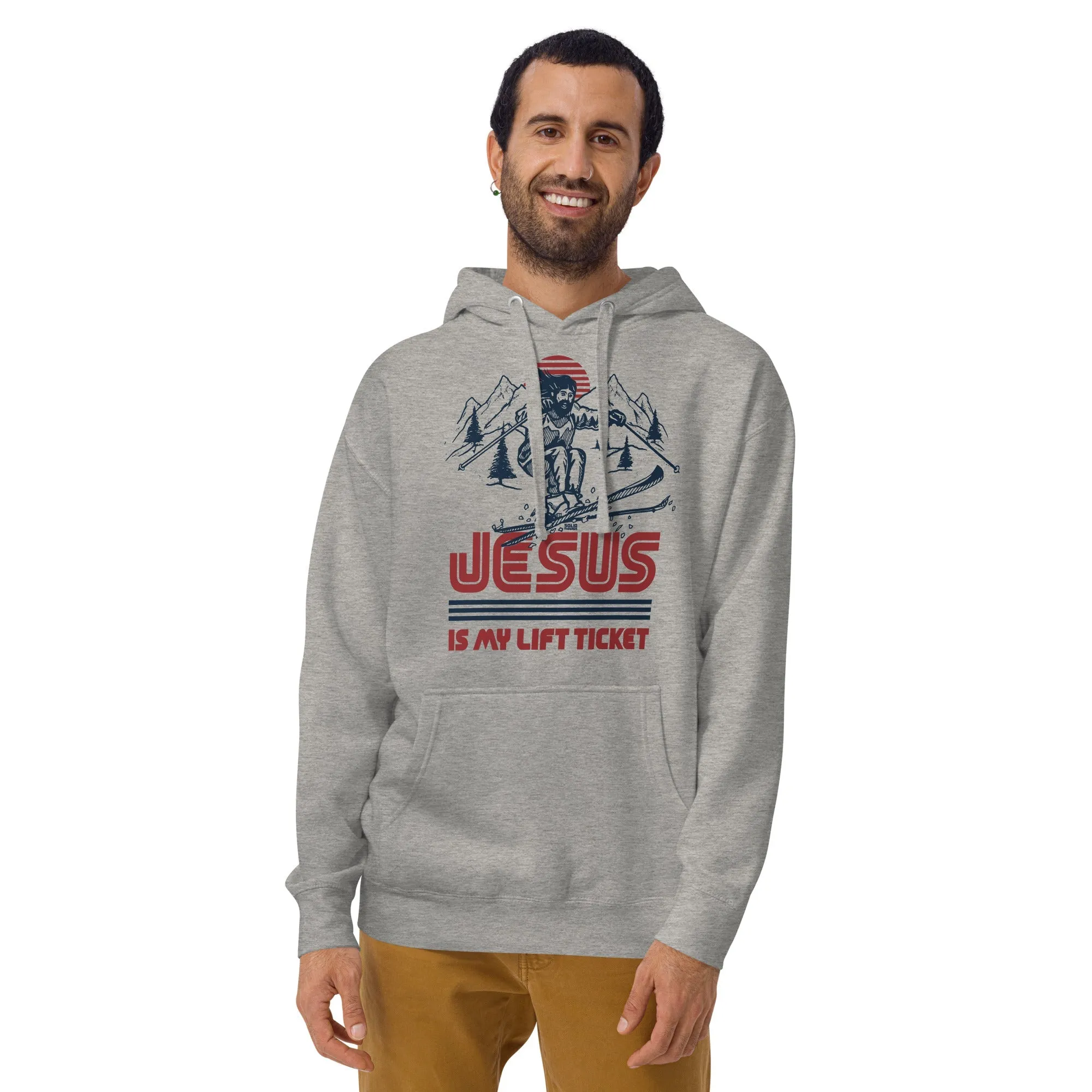 Jesus Is My Lift Ticket Classic Fleece Pullover Hoodie