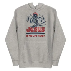 Jesus Is My Lift Ticket Classic Fleece Pullover Hoodie