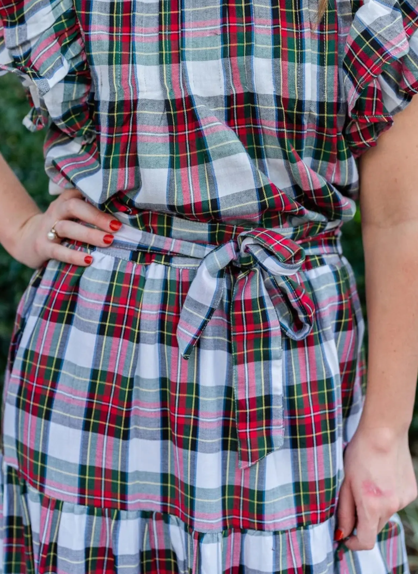 Kate Plaid Midi Skirt