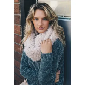 Leto Shaggy Faux Fur Infinity Scarf