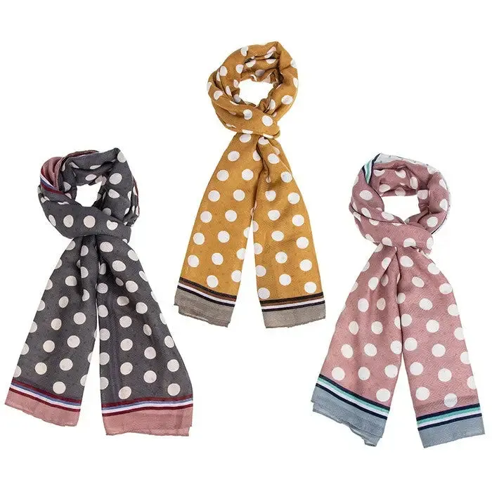 Lots Of Spots Printed Scarf (3 Designs - 1 SENT)