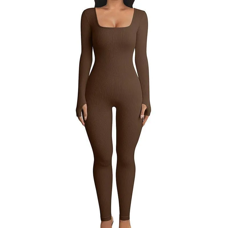 LovelyRLovely Seamless Long Sleeve Hip Lifting Jumpsuit