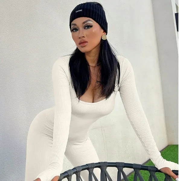 LovelyRLovely Seamless Long Sleeve Hip Lifting Jumpsuit