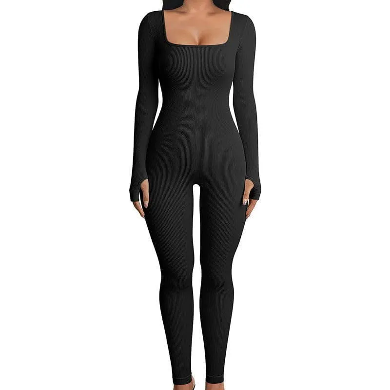 LovelyRLovely Seamless Long Sleeve Hip Lifting Jumpsuit