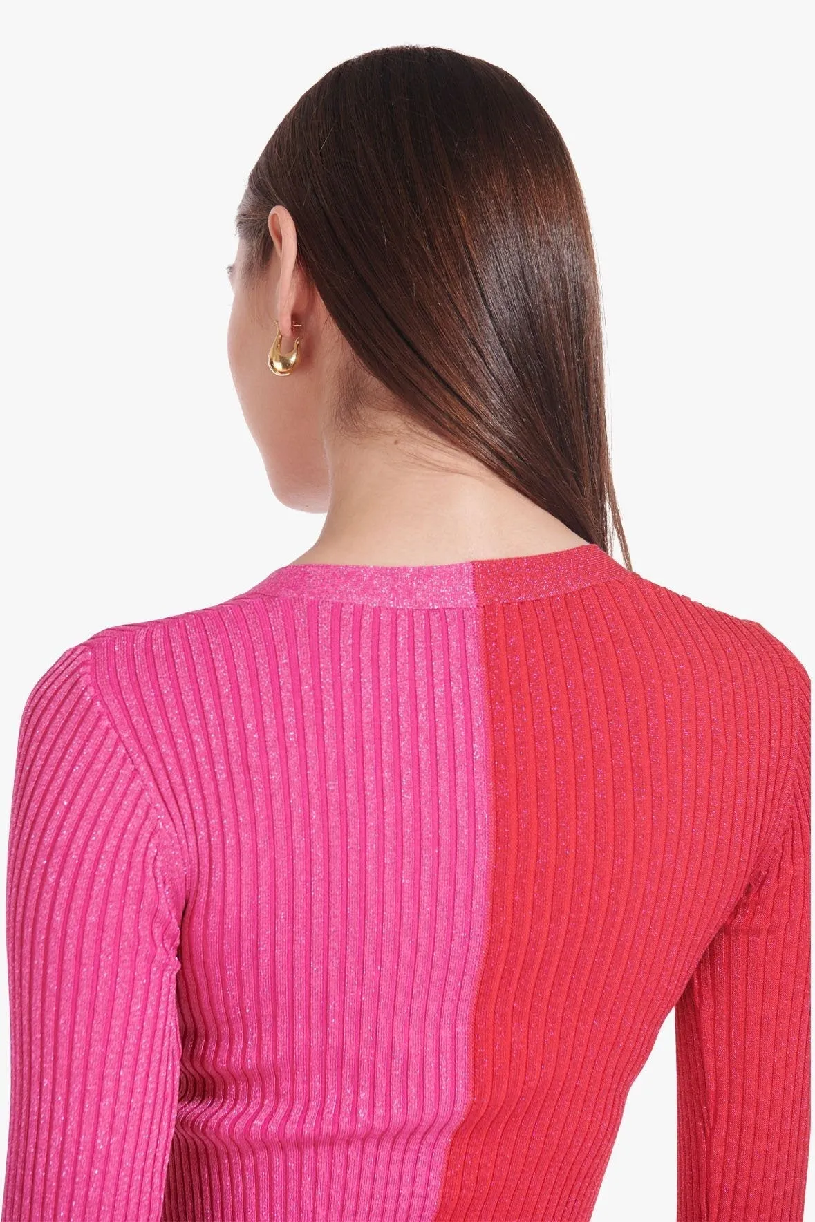 LUREX SHOKO SWEATER | LAVA PEONY