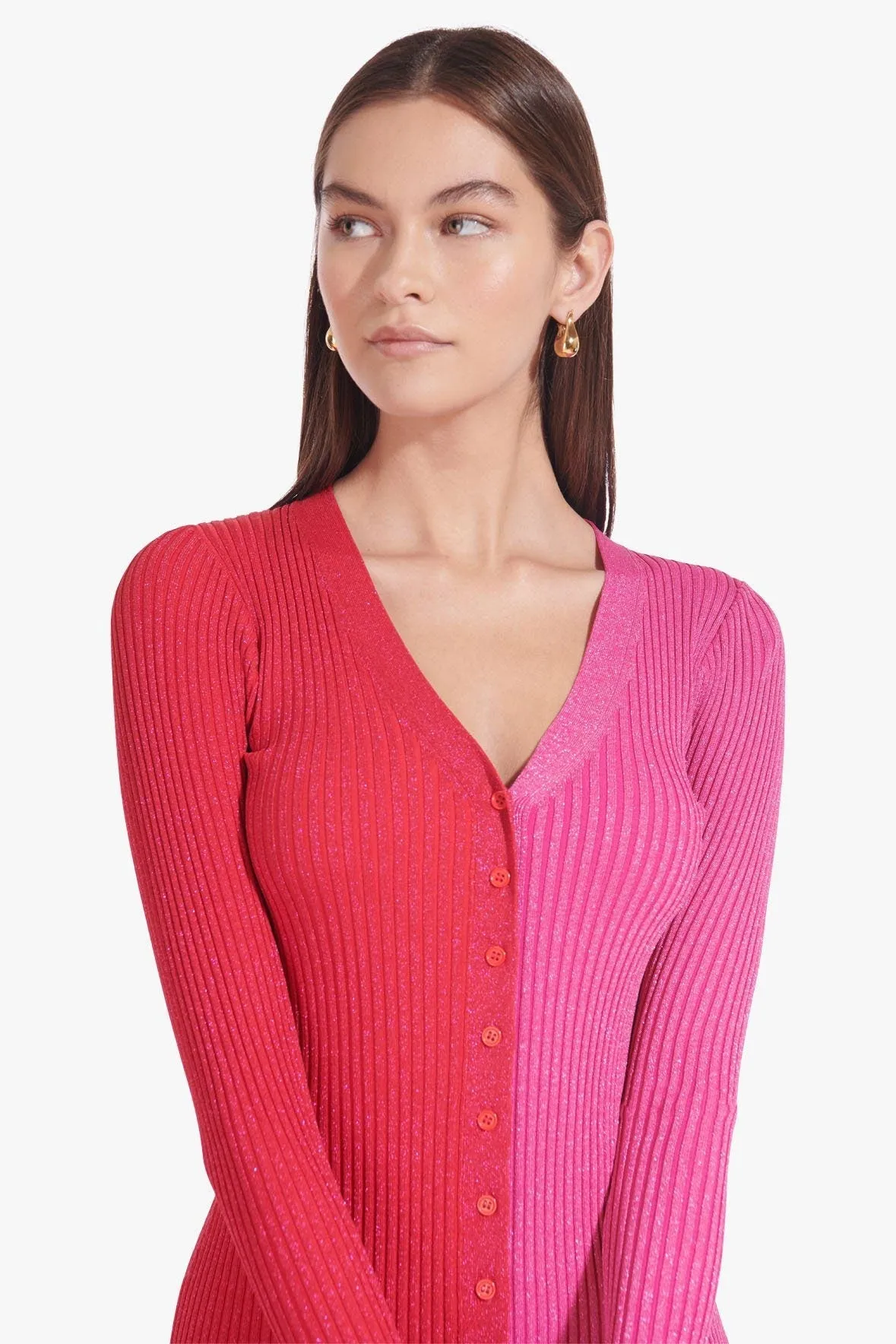 LUREX SHOKO SWEATER | LAVA PEONY