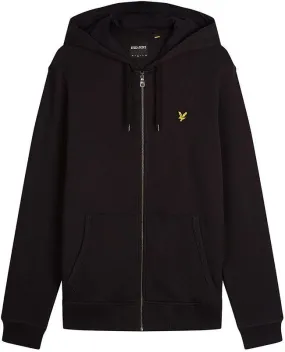 Lyle and Scott Mens Zip Through Hoody Jet Black