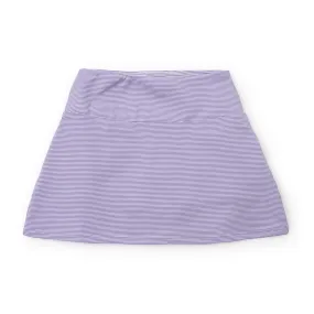 Margot Performance Skirt- Purple And White Stripes