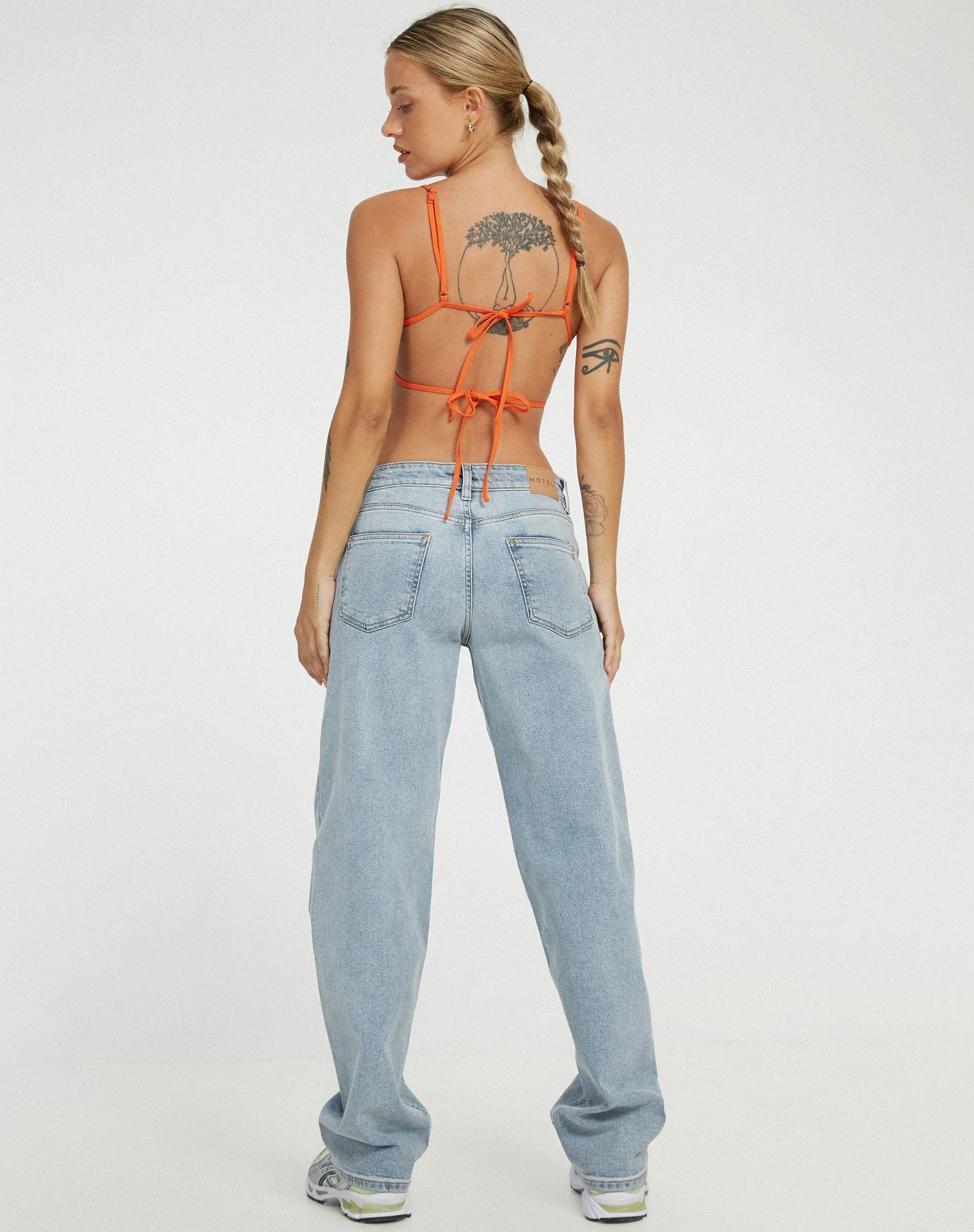 Merita Crop Top in Orange