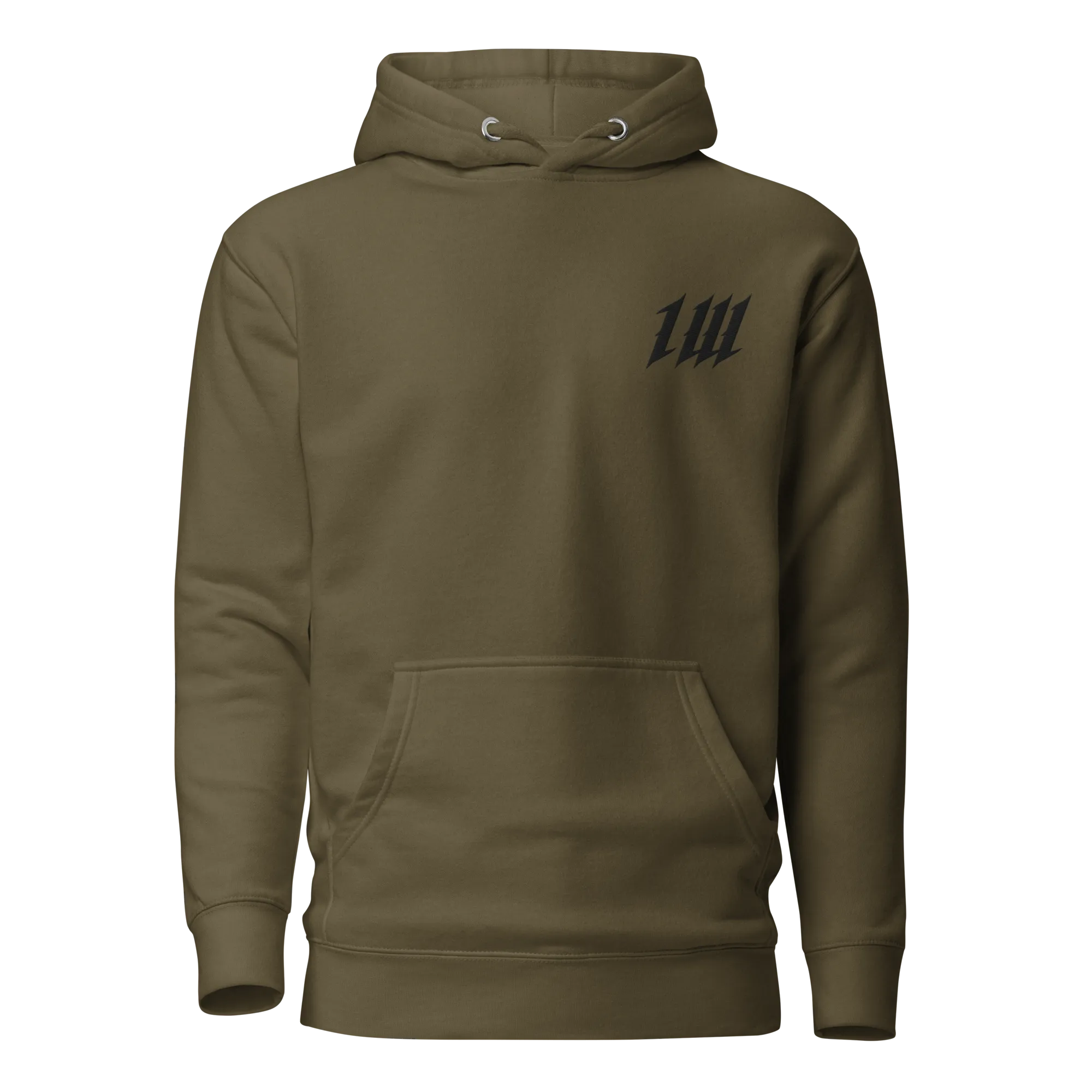 Minimal Military Green Hoodie