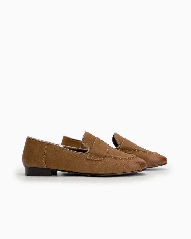 Minimalist Comfy Warm Slip On Flat Loafers