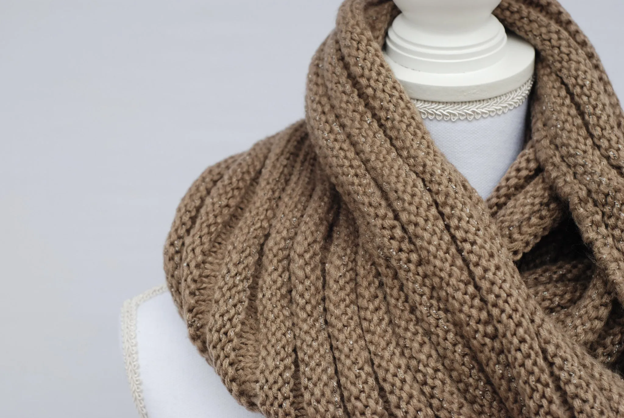 Mocha Infinity Scarf